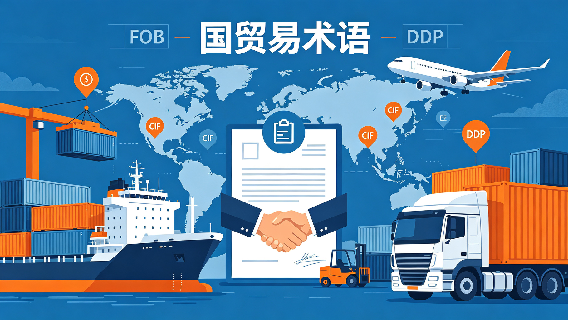 国际贸易术语详解：EXW、FOB、CIF、DDP到底什么区别？责任风险费用一文讲透